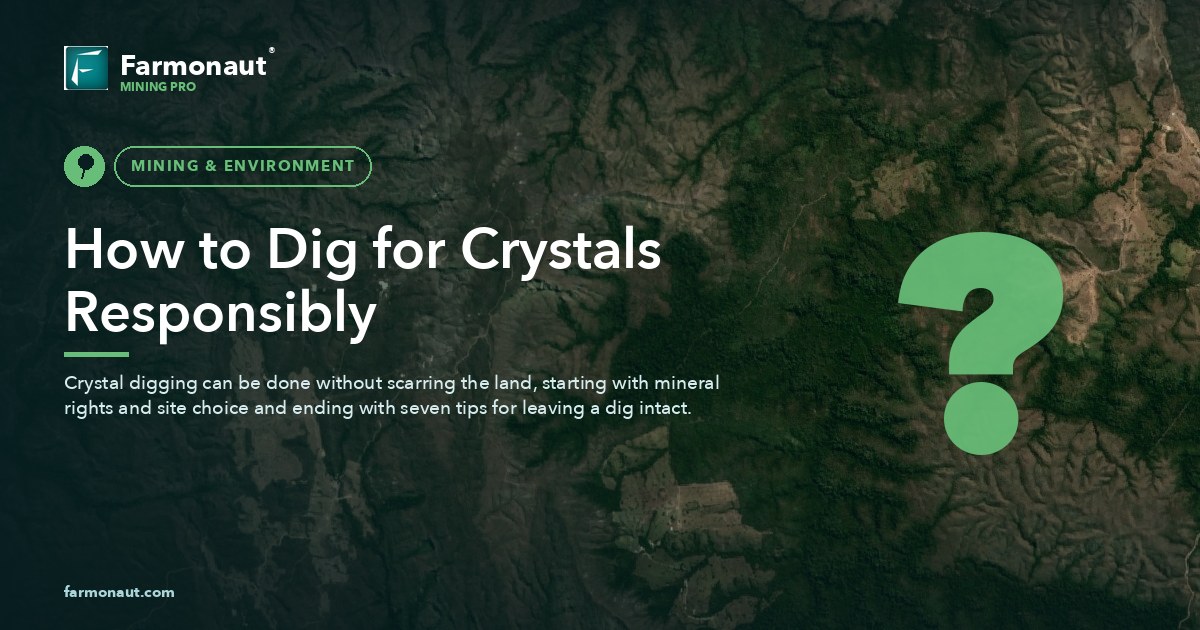 How To Dig For Crystals Responsibly