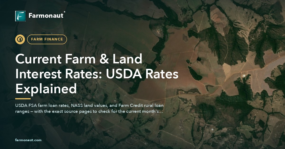 Current Farm &Amp; Land Interest Rates: Usda Rates Explained