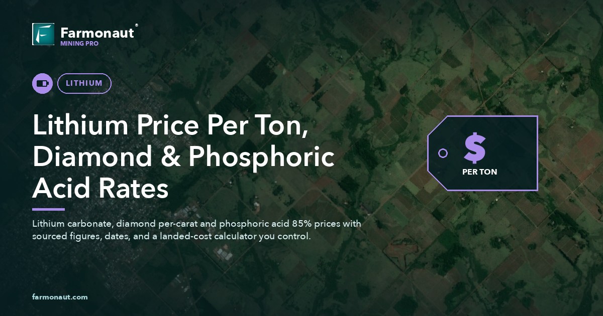 Lithium Price Per Ton, Diamond &Amp; Phosphoric Acid Rates 120 Lithium Price Per Ton, Diamond &Amp; Phosphoric Acid Rates