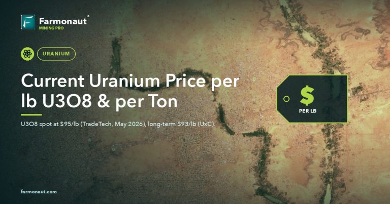 Current Uranium Price Per Lb U3O8 Per Ton 2026 Farmonaut V2 3