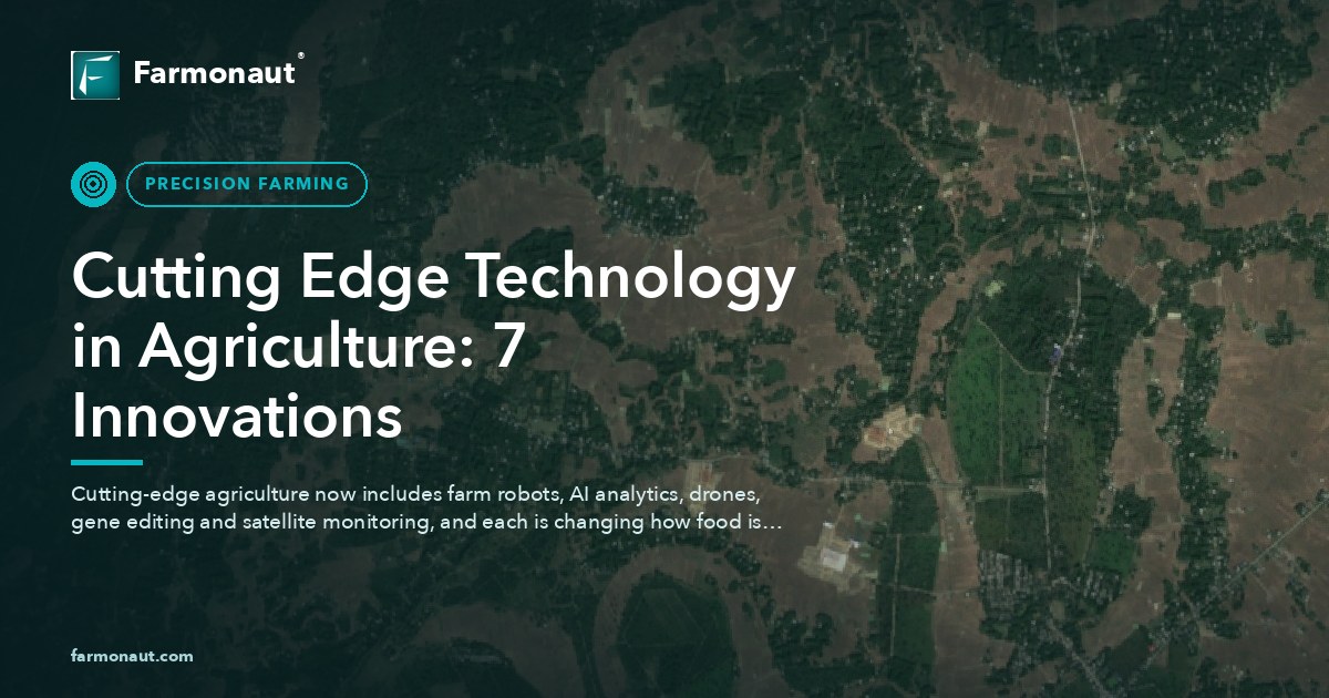 Cutting Edge Technology In Agriculture: 7 Innovations