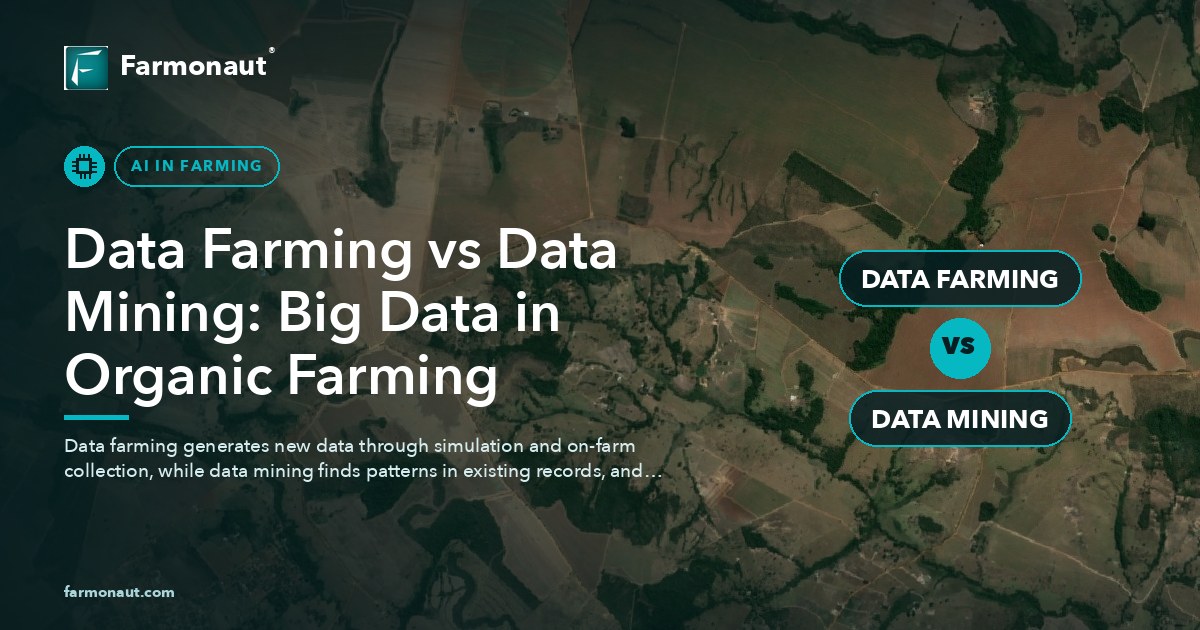 Data Farming Vs Data Mining: Big Data In Organic Farming
