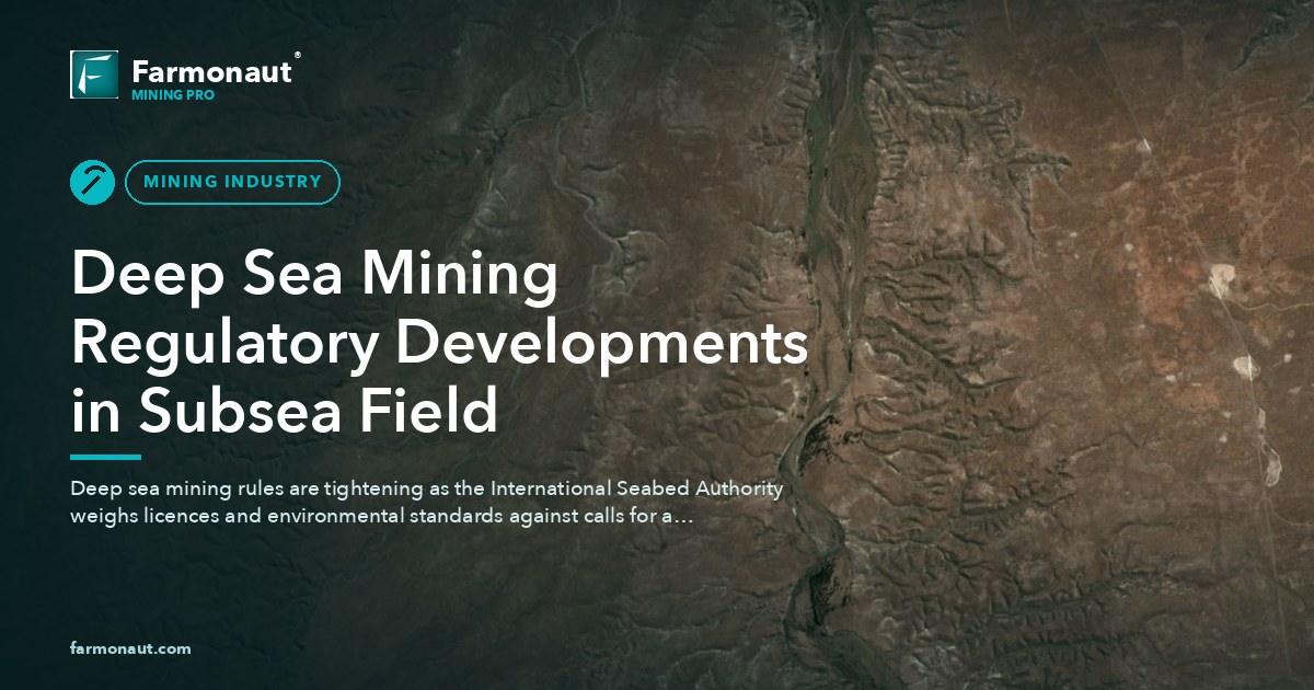 Deep Sea Mining Regulatory Developments In Subsea Field