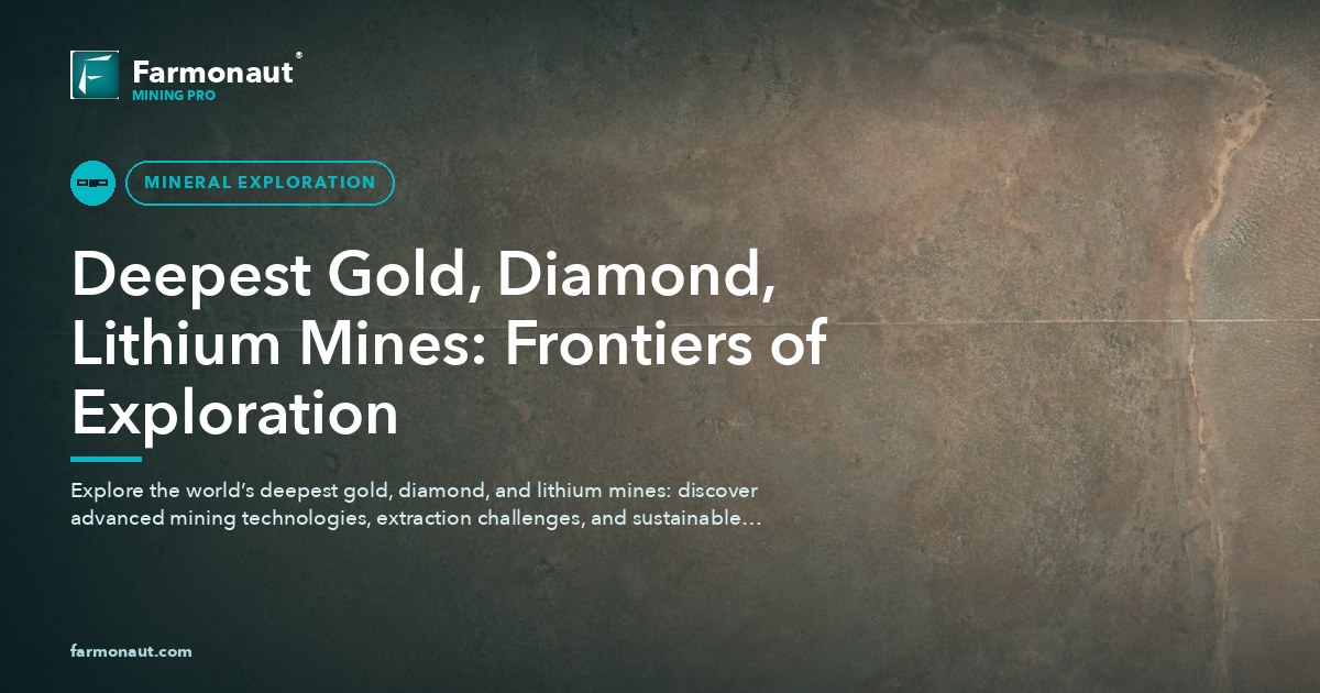 Deepest Gold, Diamond, Lithium Mines: Frontiers Of Exploration