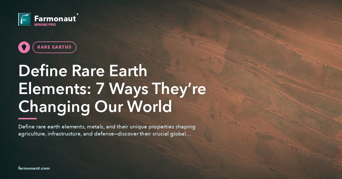 Define Rare Earth Elements: 7 Ways They’re Changing Our World