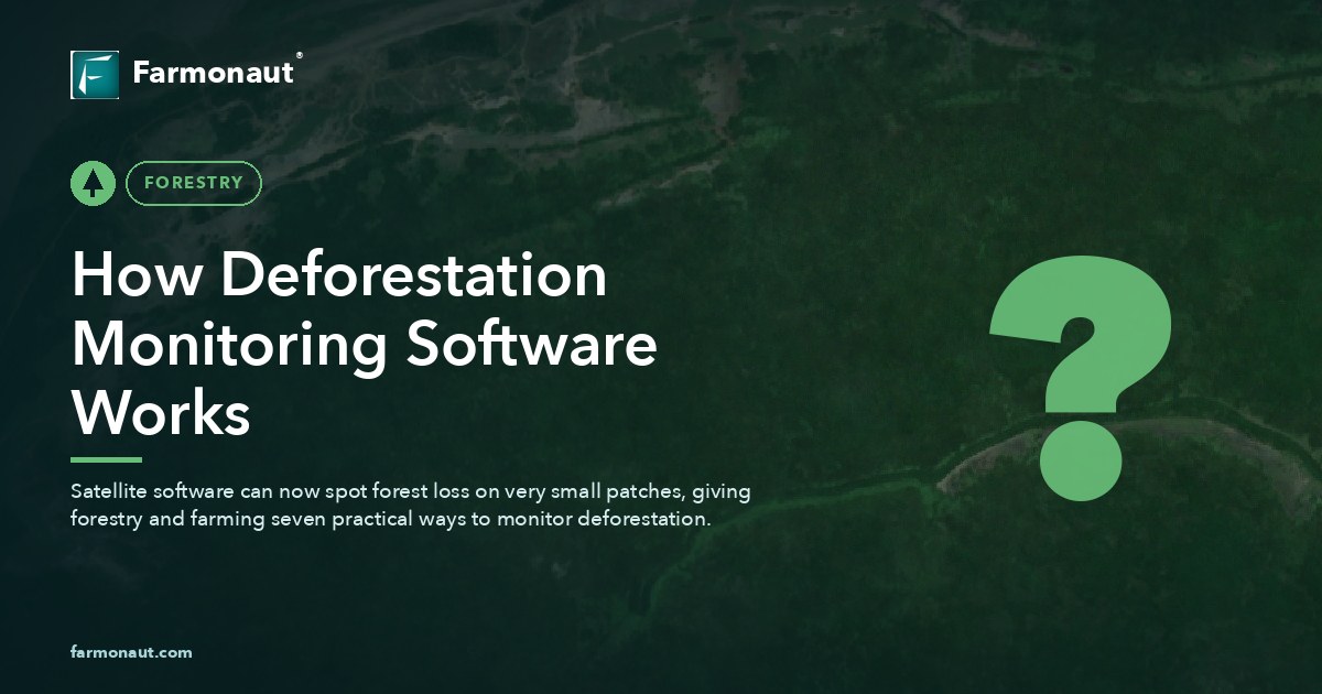 How Deforestation Monitoring Software Works