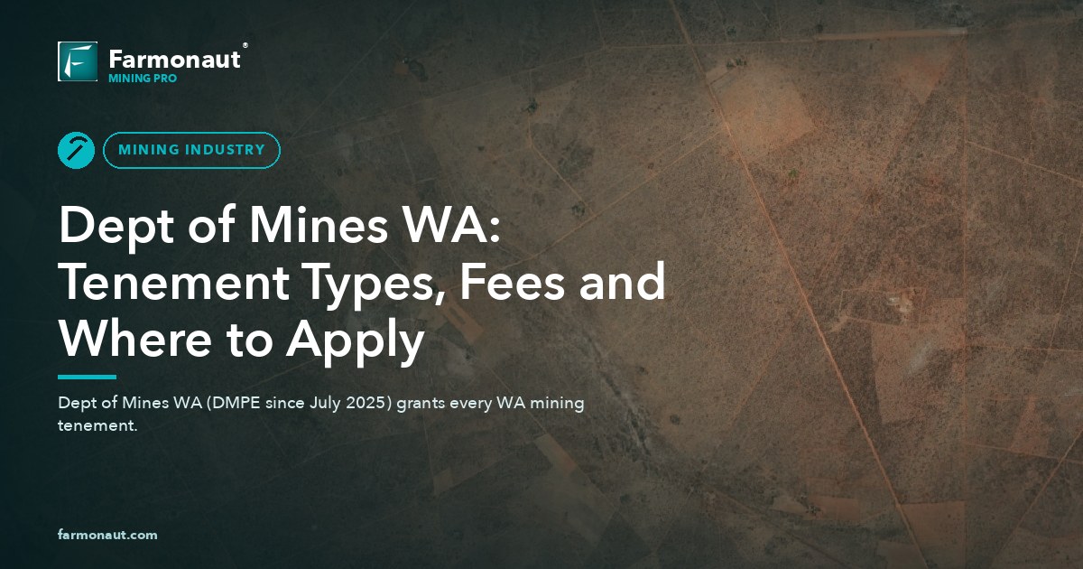 Dept Of Mines Wa: Tenement Types, Fees And Where To Apply