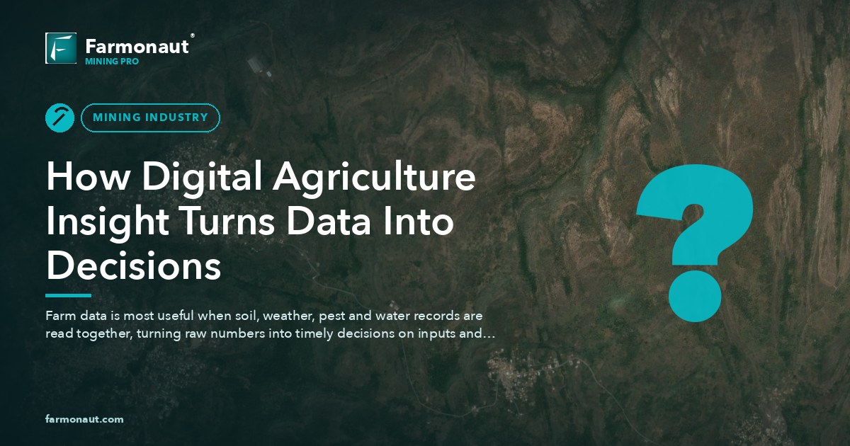 How Digital Agriculture Insight Turns Data Into Decisions