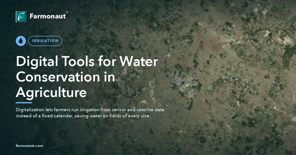 Digital Tools For Water Conservation In Agriculture