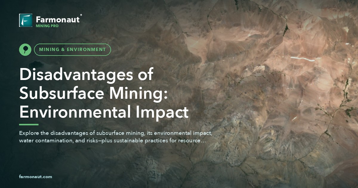 Disadvantages Of Subsurface Mining: Environmental Impact