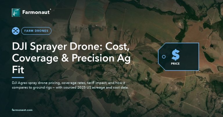 Agricultural Drone Mapping: Real Costs, Data &Amp; Roi 6 Dji Sprayer Drone Top 7 Crop Solutions For 2026 Farmonaut V2 1