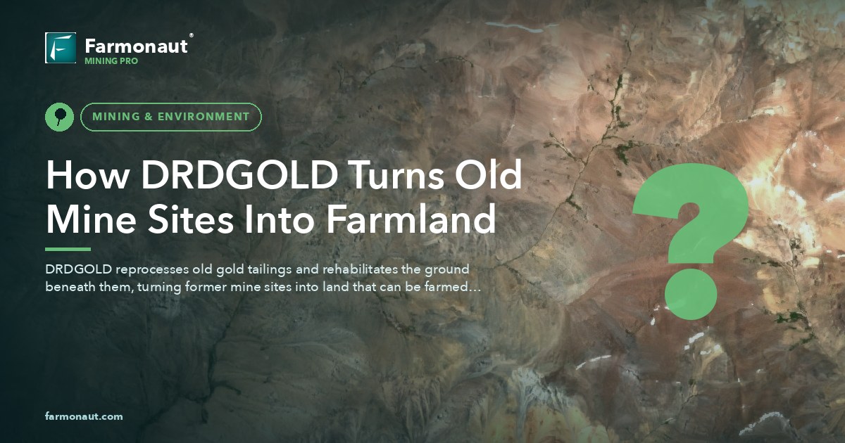 How Drdgold Turns Old Mine Sites Into Farmland