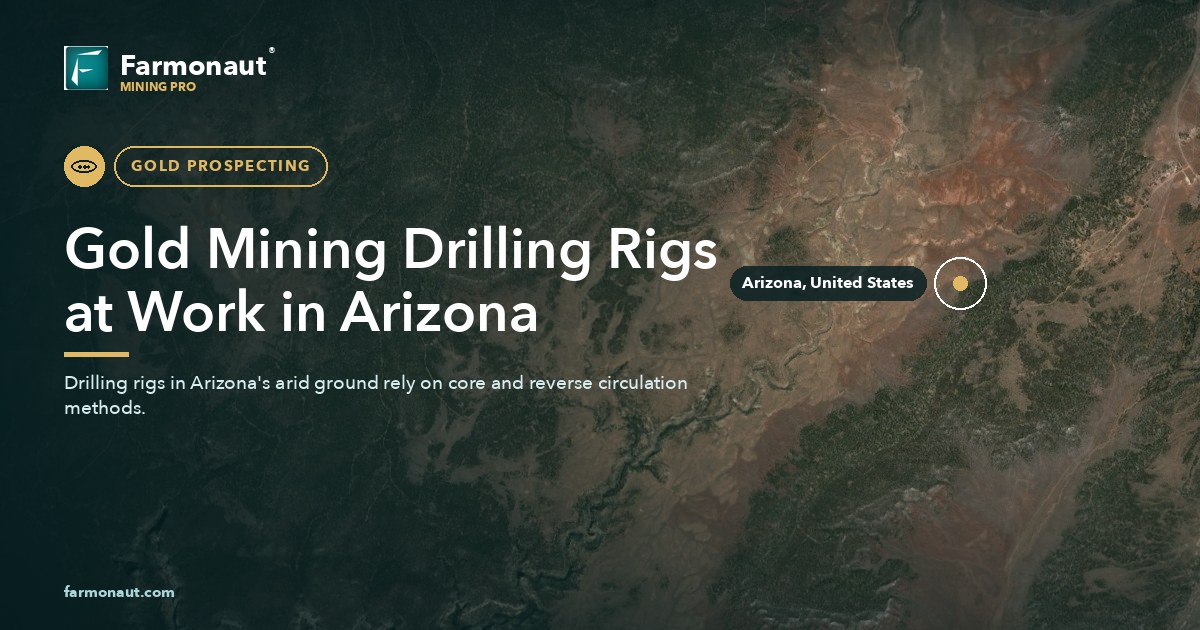 Gold Mining Drilling Rigs At Work In Arizona