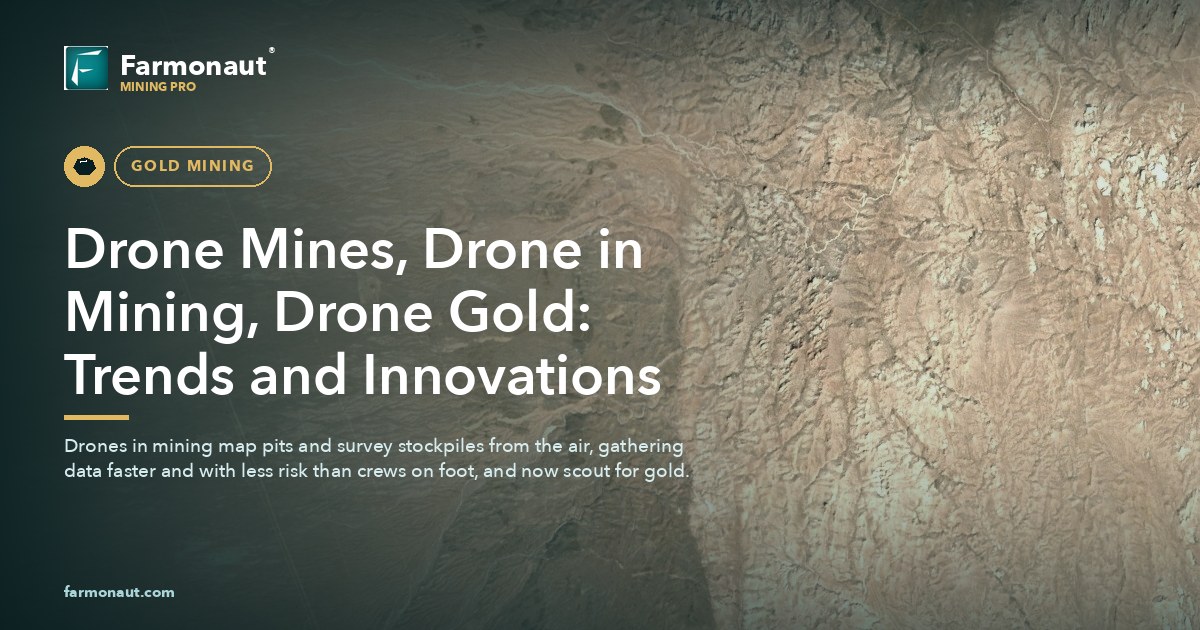 Drone Mines, Drone In Mining, Drone Gold: Trends And Innovations