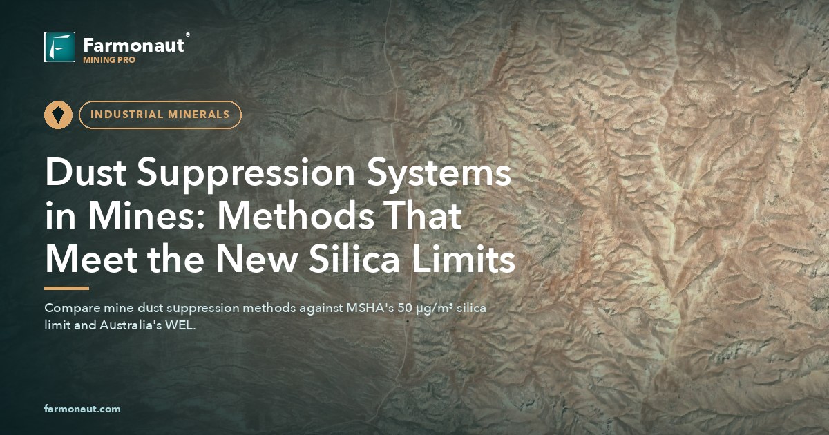Dust Suppression Systems In Mines: Methods That Meet The New Silica Limits