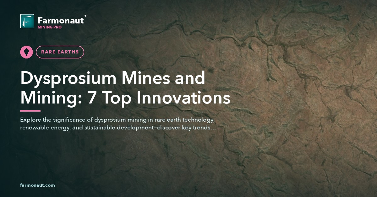 Dysprosium Mines And Mining: 7 Top Innovations