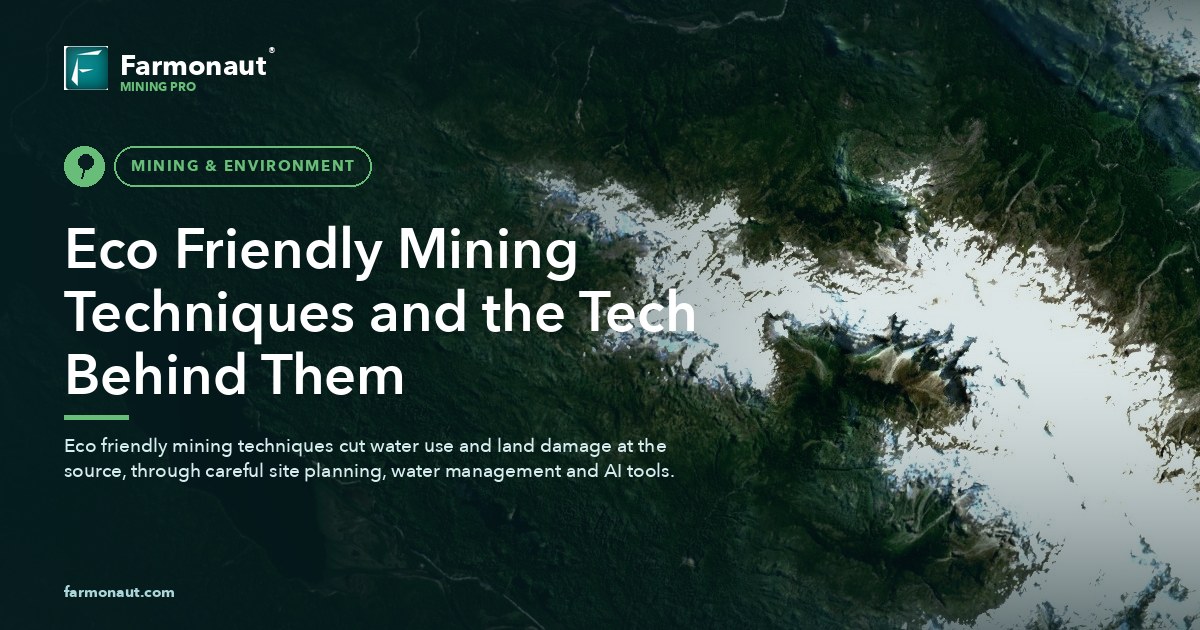 Eco Friendly Mining Techniques And The Tech Behind Them
