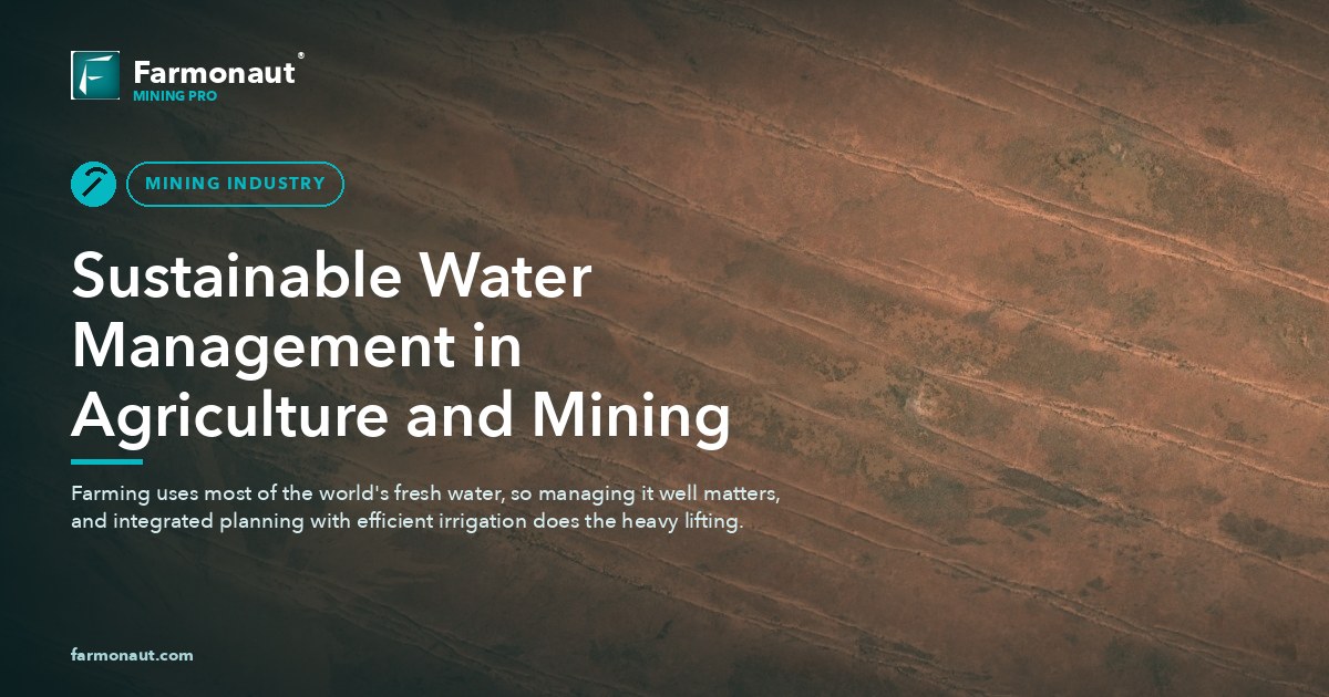 Sustainable Water Management In Agriculture And Mining