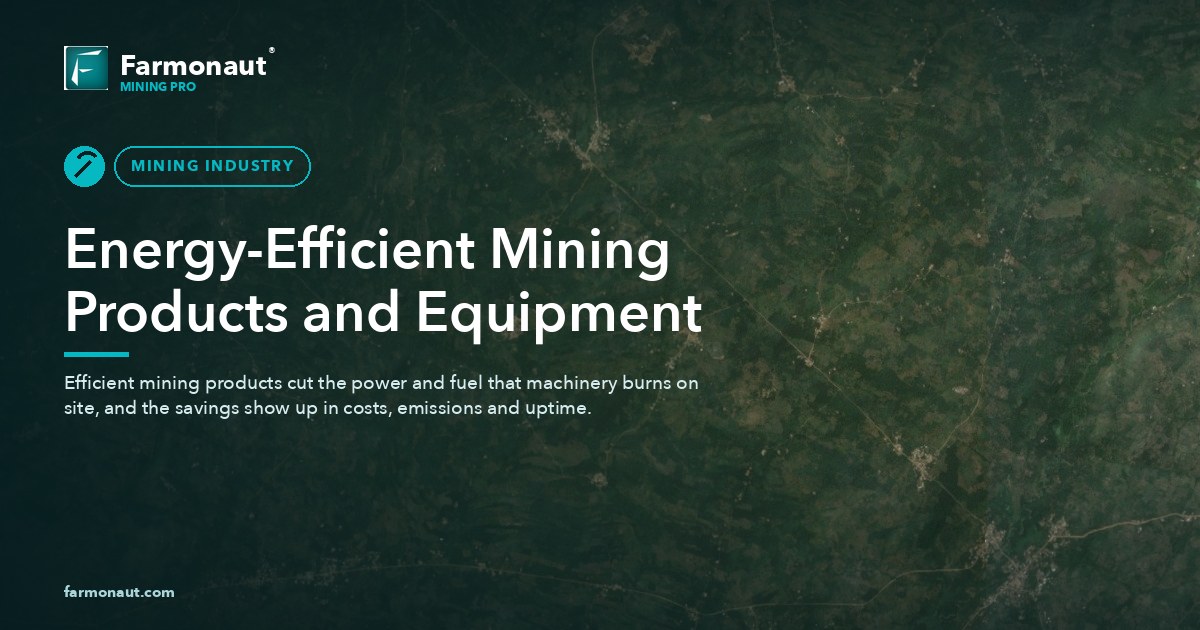 Energy-Efficient Mining Products And Equipment