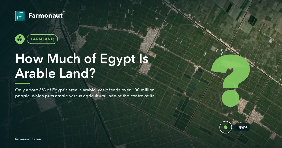 How Much Of Egypt Is Arable Land?