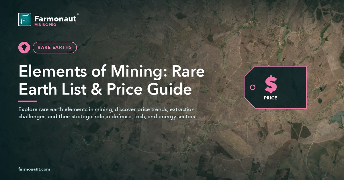 Elements Of Mining: Rare Earth List &Amp; Price Guide
