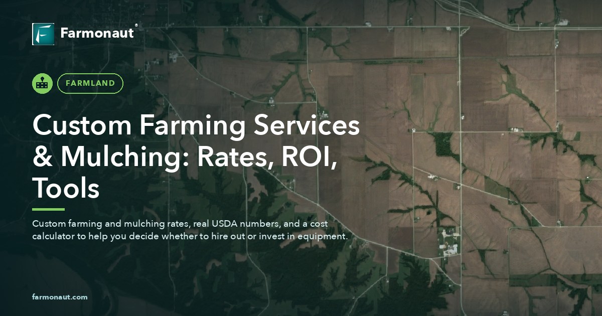 Custom Farming Services &Amp; Mulching: Rates, Roi, Tools