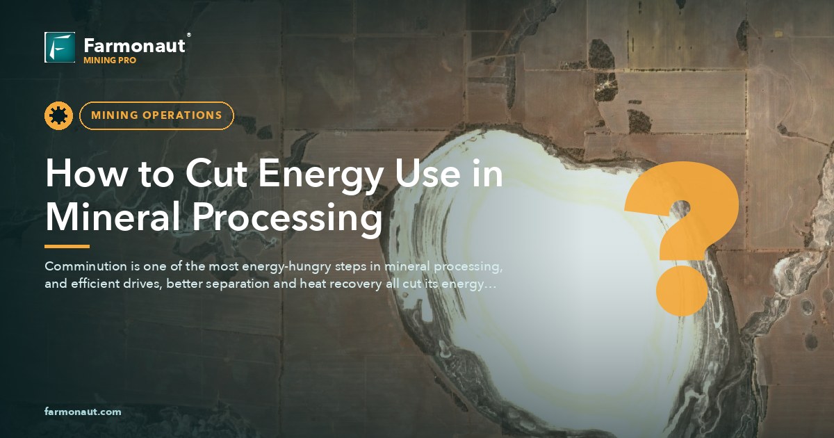 How To Cut Energy Use In Mineral Processing