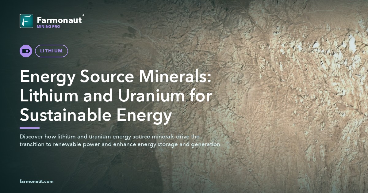 Energy Source Minerals: Lithium And Uranium For Sustainable Energy