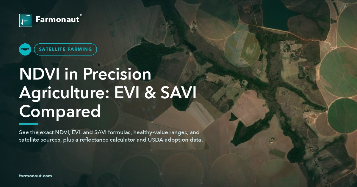 Ndvi In Precision Agriculture: Evi &Amp; Savi Compared