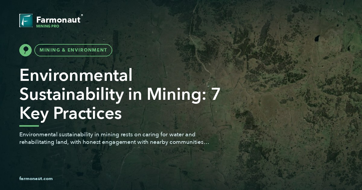 Environmental Sustainability In Mining: 7 Key Practices