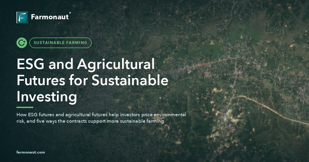 Esg And Agricultural Futures For Sustainable Investing