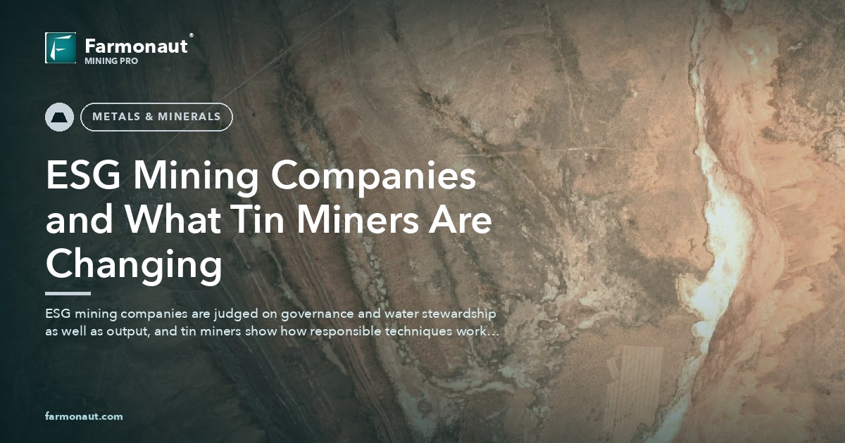 Esg Mining Companies And What Tin Miners Are Changing