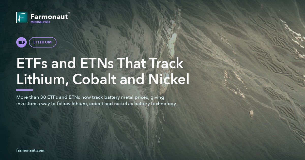 Etfs And Etns That Track Lithium, Cobalt And Nickel