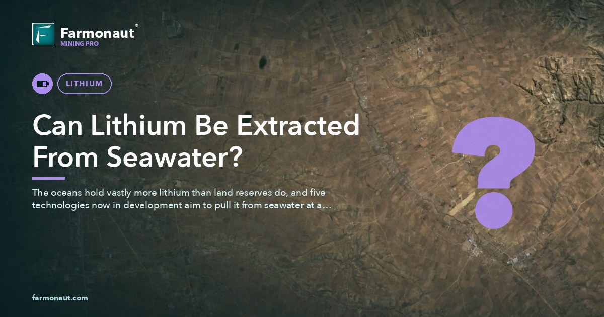 Can Lithium Be Extracted From Seawater?