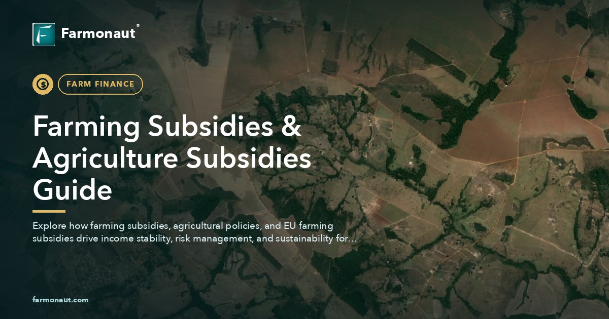 Farming Subsidies &Amp; Agriculture Subsidies Guide
