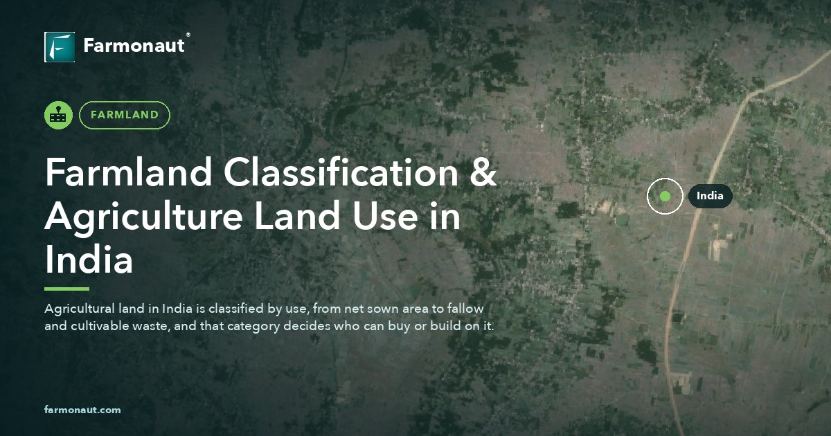 Farmland Classification &Amp; Agriculture Land Use In India
