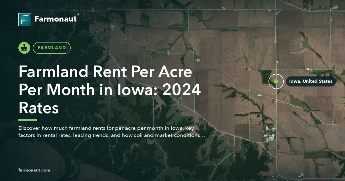 Farmland Rent Per Acre Per Month In Iowa: 2024 Rates