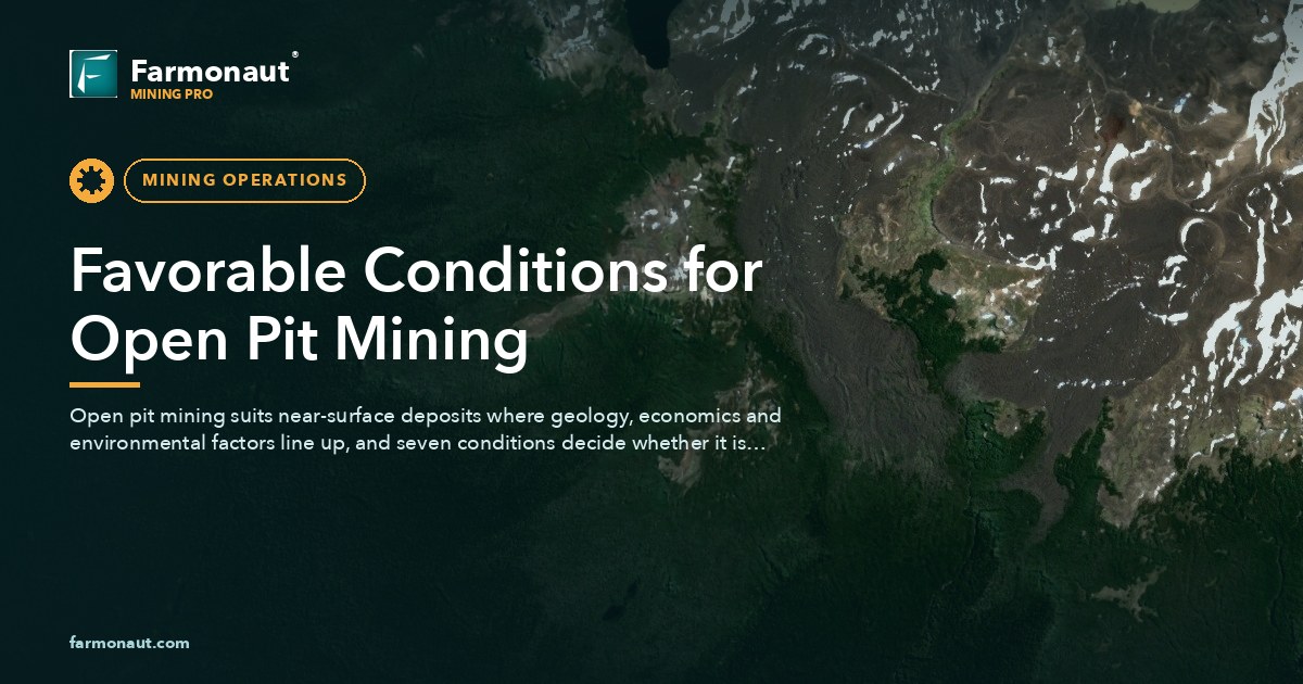 Favorable Conditions For Open Pit Mining