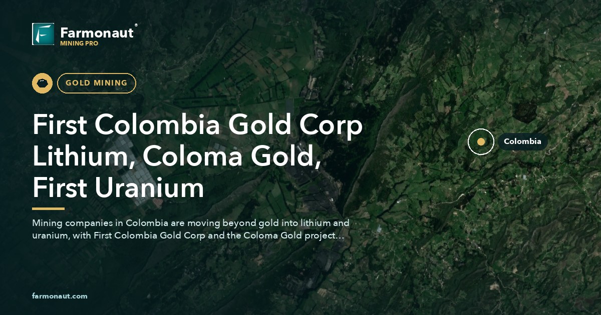 First Colombia Gold Corp Lithium, Coloma Gold, First Uranium