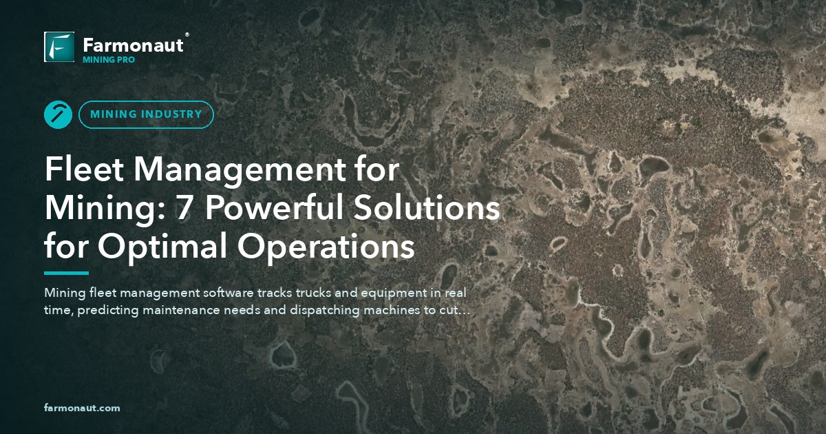 Fleet Management For Mining: 7 Powerful Solutions For Optimal Operations