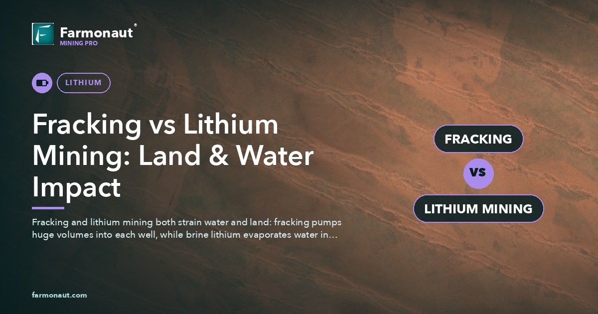 Fracking Vs Lithium Mining: Land &Amp; Water Impact