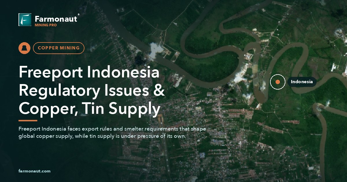 Freeport Indonesia Regulatory Issues &Amp; Copper, Tin Supply