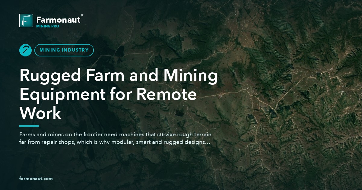 Rugged Farm And Mining Equipment For Remote Work