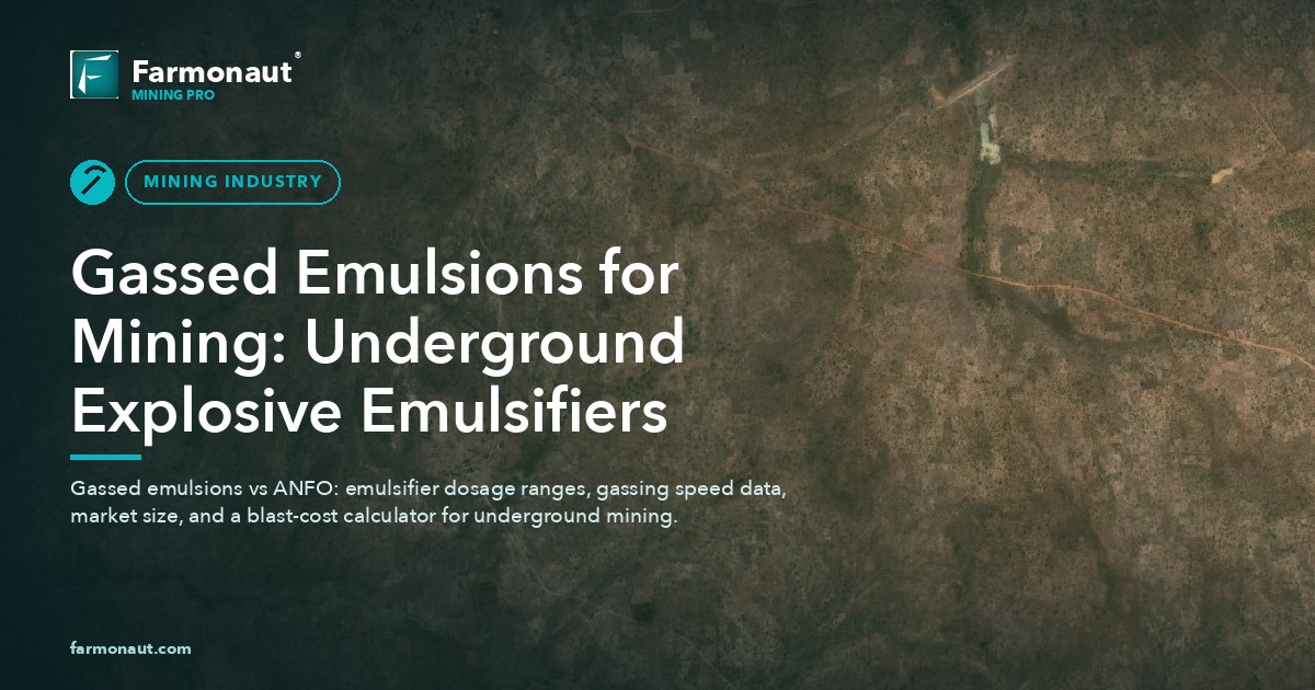 Gassed Emulsions For Mining: Underground Explosive Emulsifiers