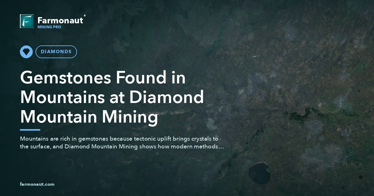 Gemstones Found In Mountains At Diamond Mountain Mining