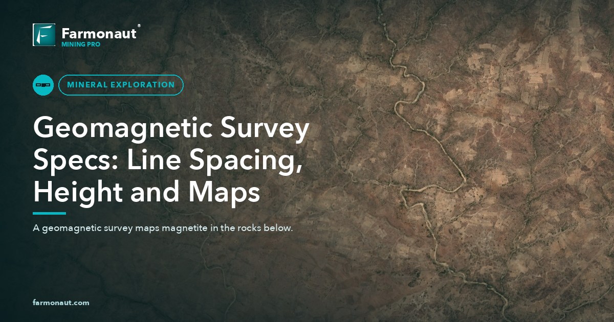 Geomagnetic Survey Specs: Line Spacing, Height And Maps