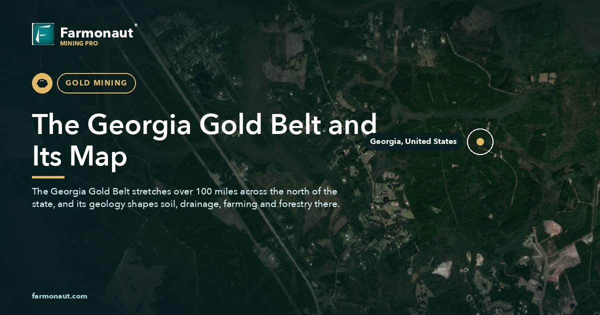 The Georgia Gold Belt And Its Map