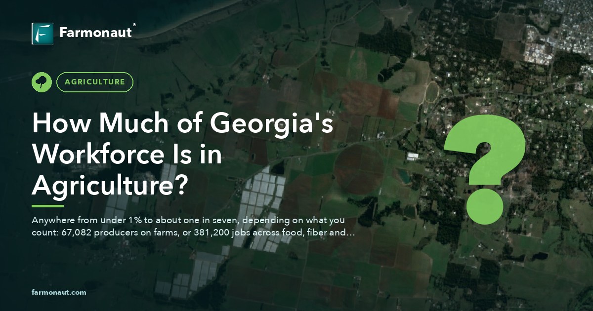 How Much Of Georgia'S Workforce Is In Agriculture?
