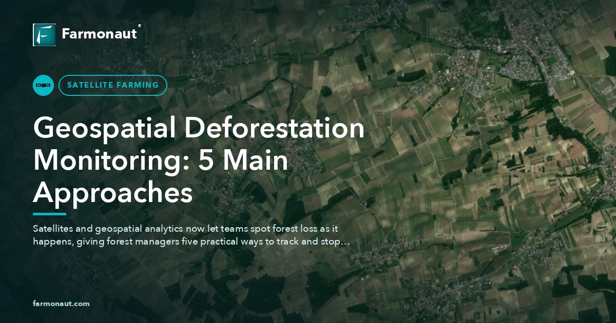 Geospatial Deforestation Monitoring: 5 Main Approaches