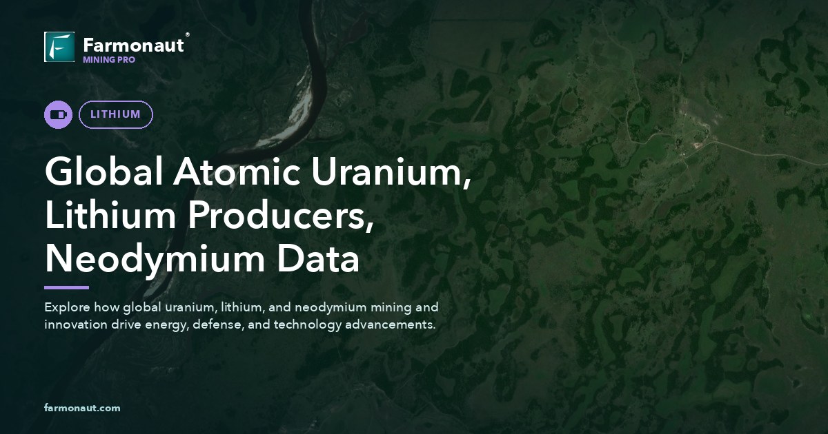 Global Atomic Uranium, Lithium Producers, Neodymium Data